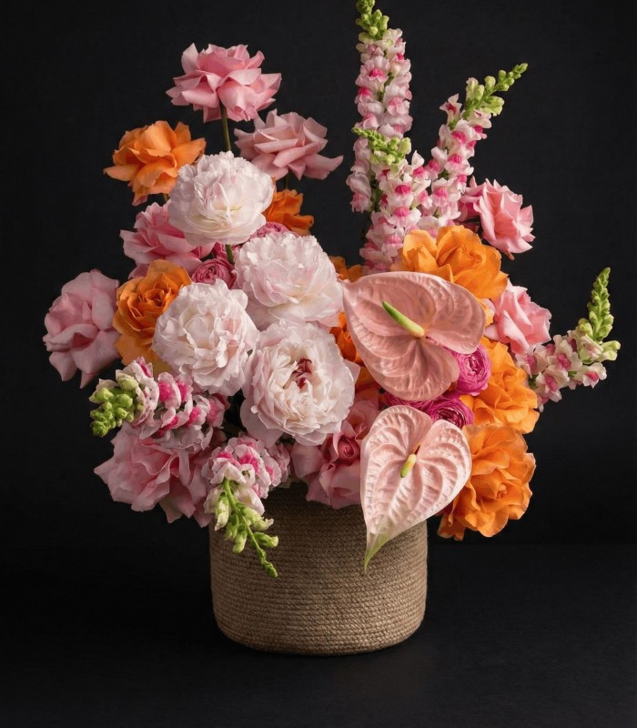 Цветы в корзинке 